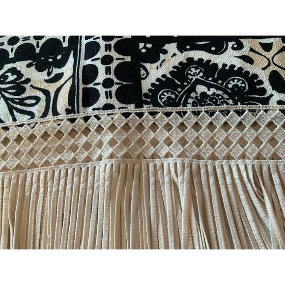 Tahari ASL Womens Black White Fringe Knee-Length Sheath Dress 10 NWT‎ - Picture 8 of 11